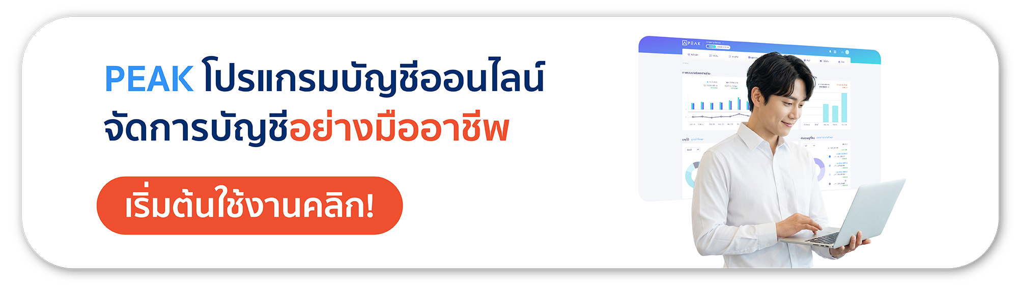 โปรแกรมบัญชี peak สำหรับธุรกิจ