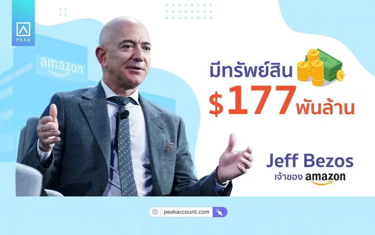 Jeff Bezos เจ้าของ Amazon ค้าปลีกทางออนไลน์ที่ใหญ่ที่สุดในโลก
