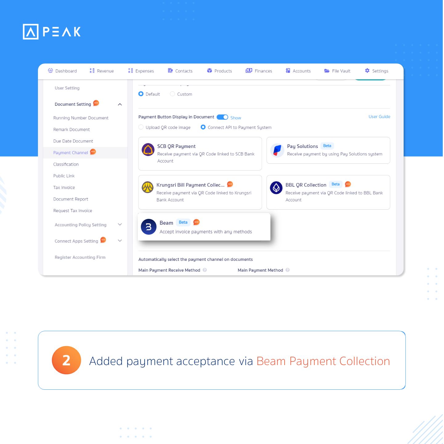 Beam Payment Collection