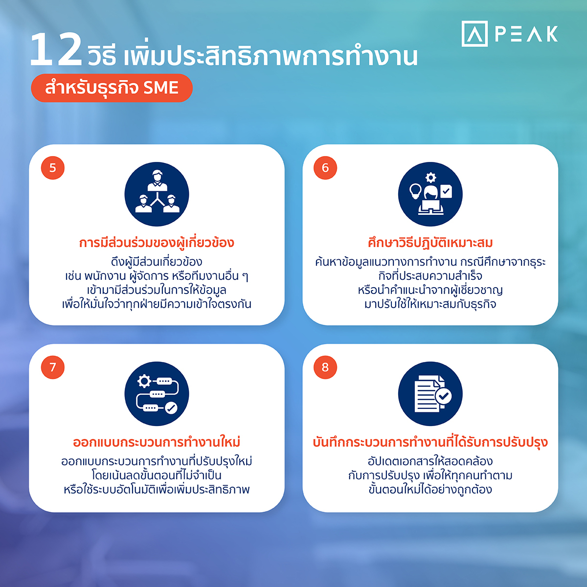 12 วิธีเพิ่มประสิทธิภาพการทำงานของธุรกิจ SME