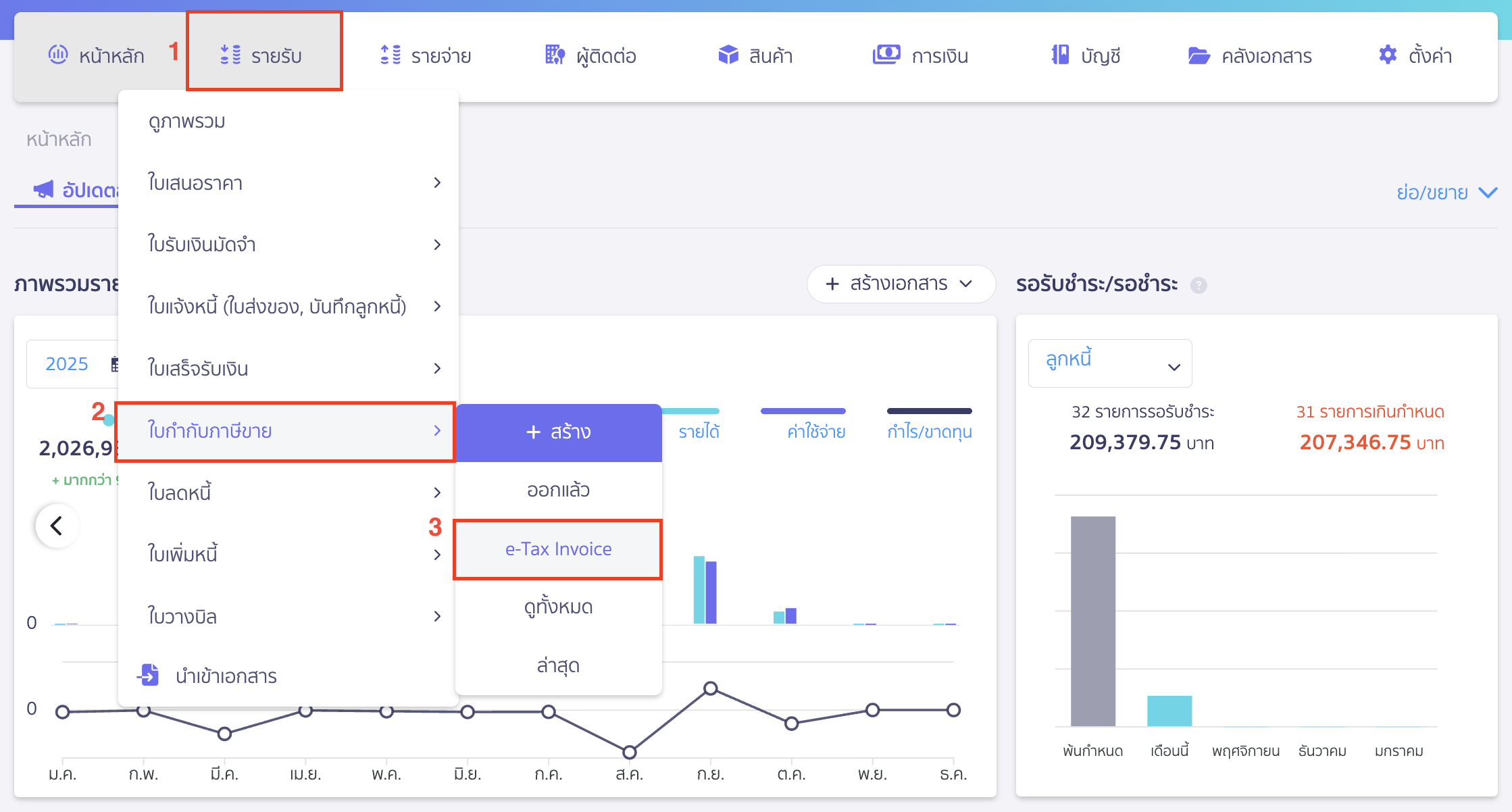 connecting-etax-invoice-by-time-stamp-7 การตรวจสอบเอกสารใบกำกับภาษีว่ามีเอกสารฉบับไหนที่ยังไม่ส่ง e-Tax
