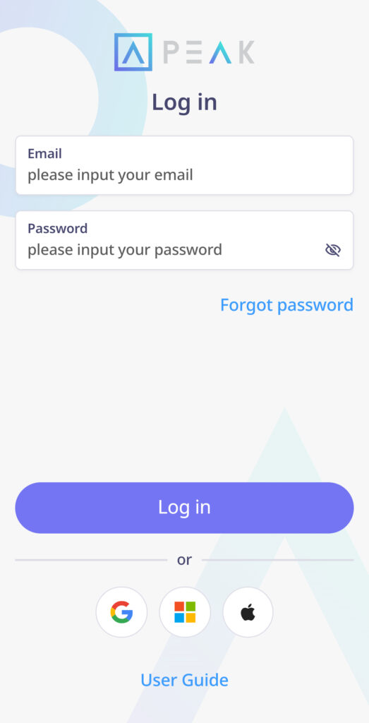 create-invoice-line-peakconnect-step-8 ระบุอีเมลและพาสเวิร์ดเพื่อเข้าสู่ระบบอีกครั้ง