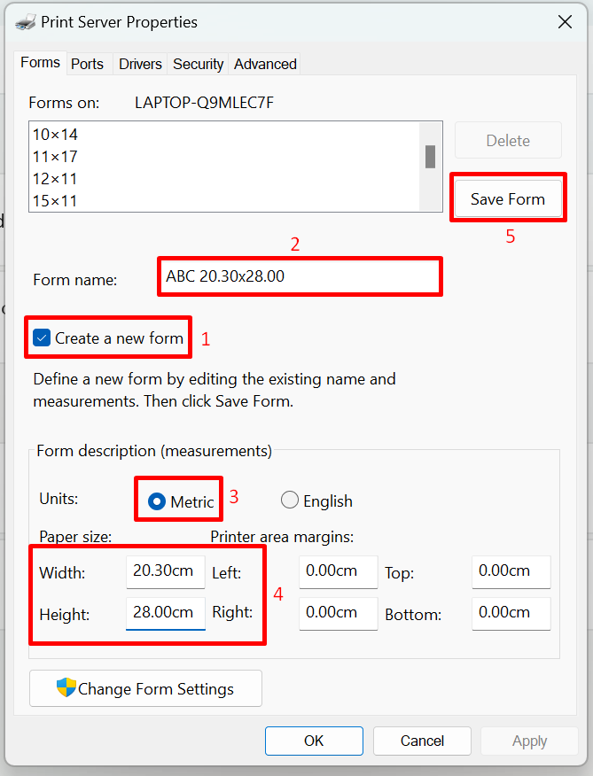 ตั้งค่าเครื่องพิมพ์เอกสาร ตัวอย่างการตั้งค่า