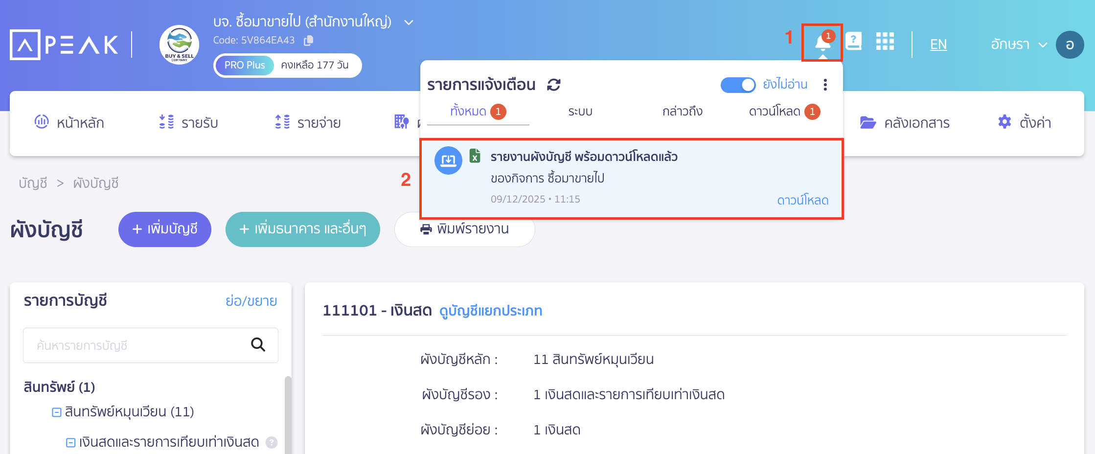 printing-chart-of-accounts-report-5 กรณีเลือกดาวน์โหลด