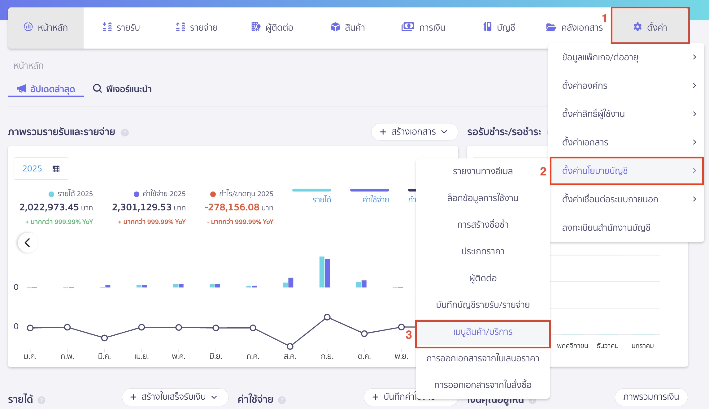troubleshooting-cost-record-4 ตรวจสอบระบบไม่ลงบันทึกต้นทุนอัตโนมัติ ตรวจสอบการตั้งค่านโยบายบัญชี