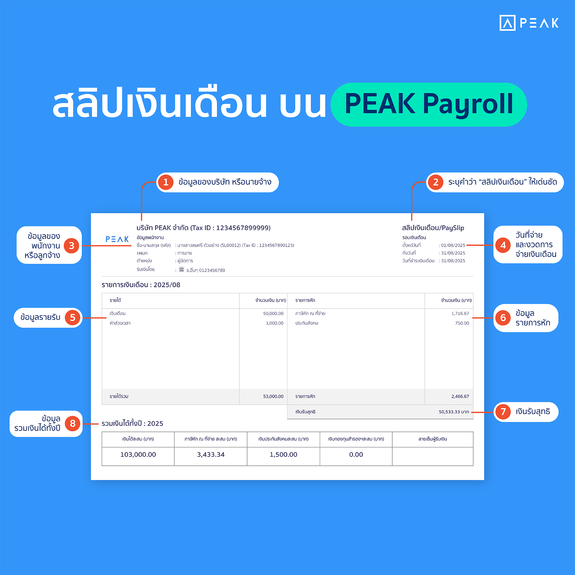 สลิปเงินเดือน