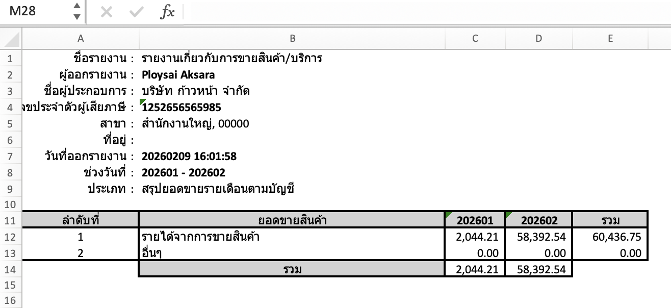print-sales-report-revenue-overview-6 สรุปยอดขายรายเดือนตามบัญชี