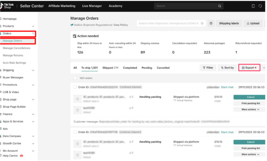 การกระทบยอด Tiktok วิธีการ download : Order completed