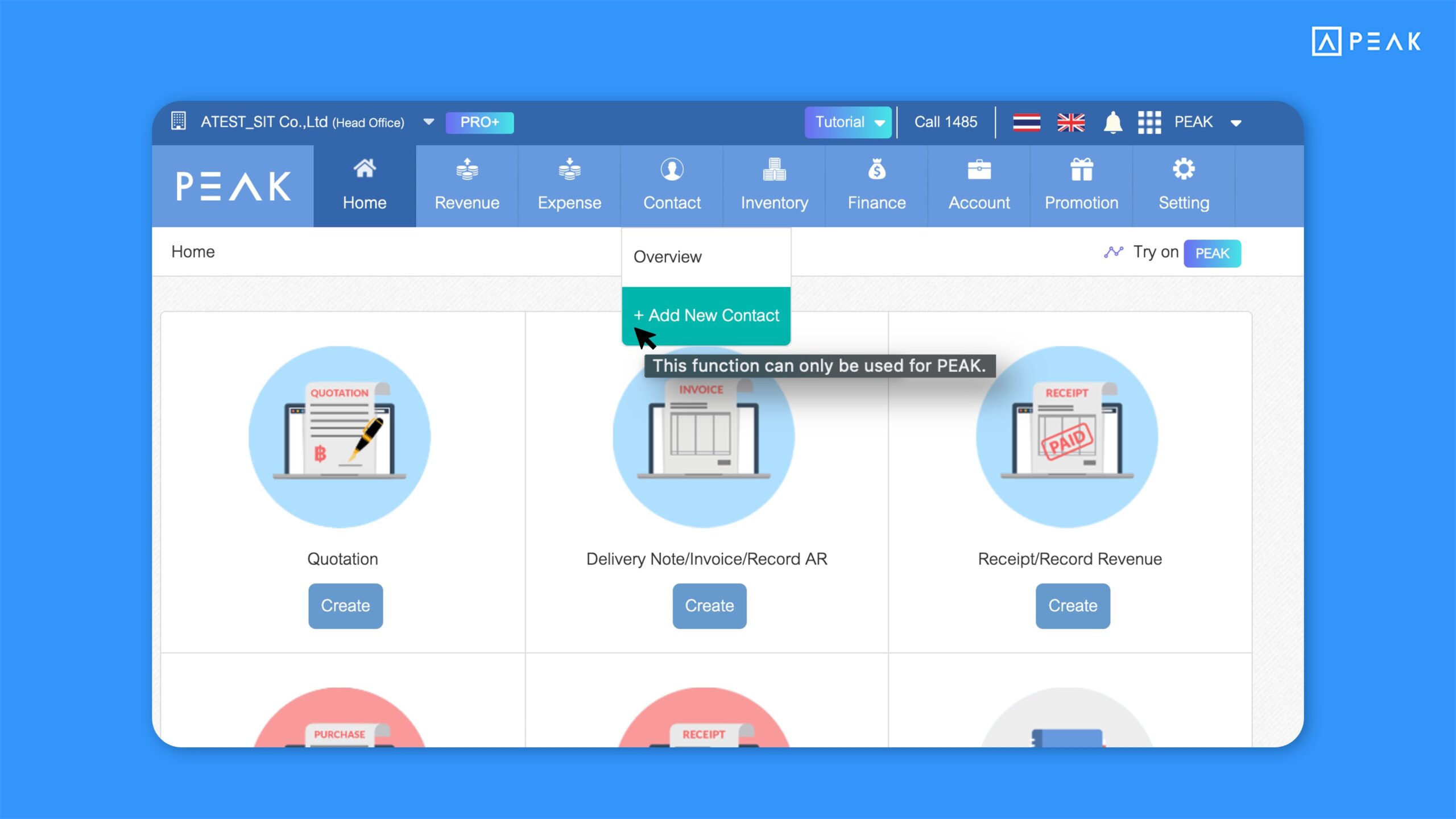 Updated menu navigation on Old PEAK to redirect actions to New PEAK, making it easier to record data on New PEAK.